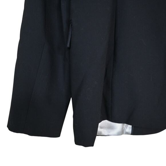 Calvin Klein Women's 12 Black One Button Front Lined Blazer - Picture 6 of 8